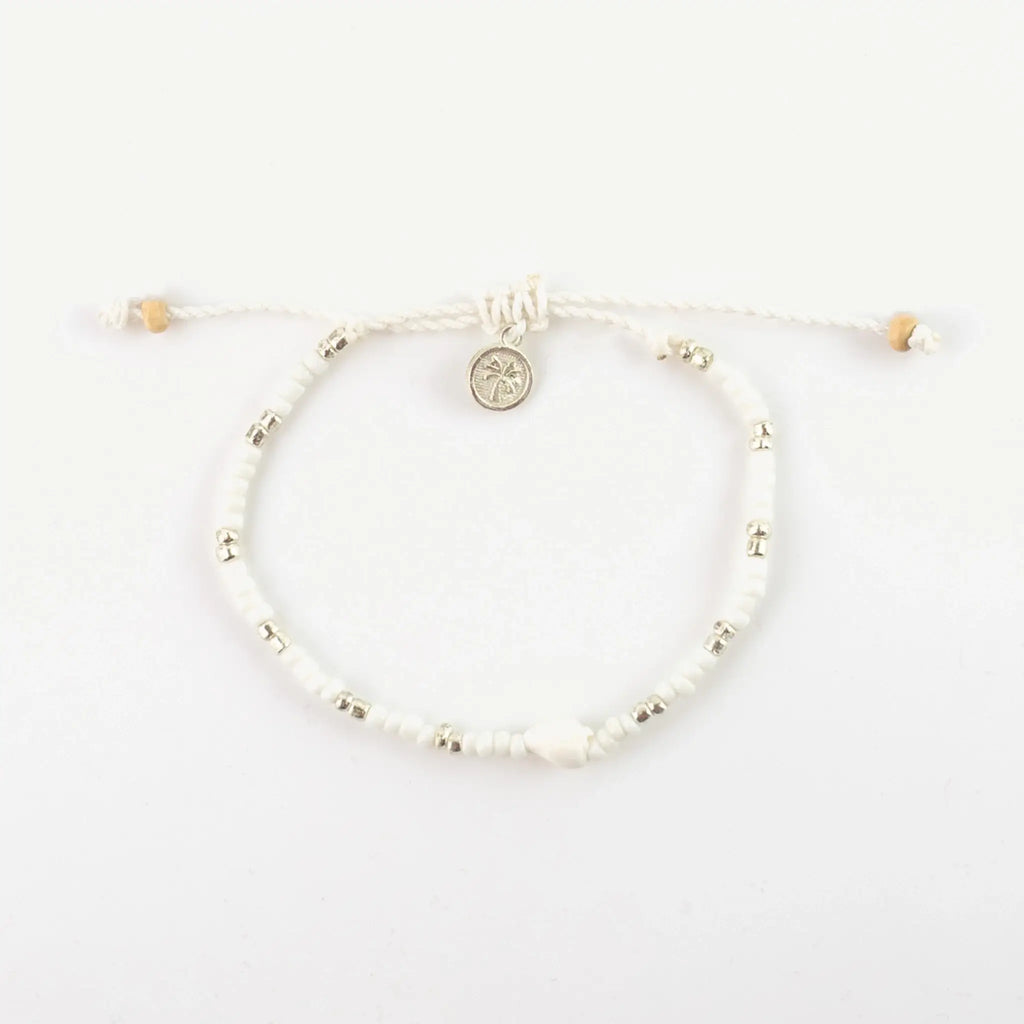 Bracelet perlé Savaya avec coquillage