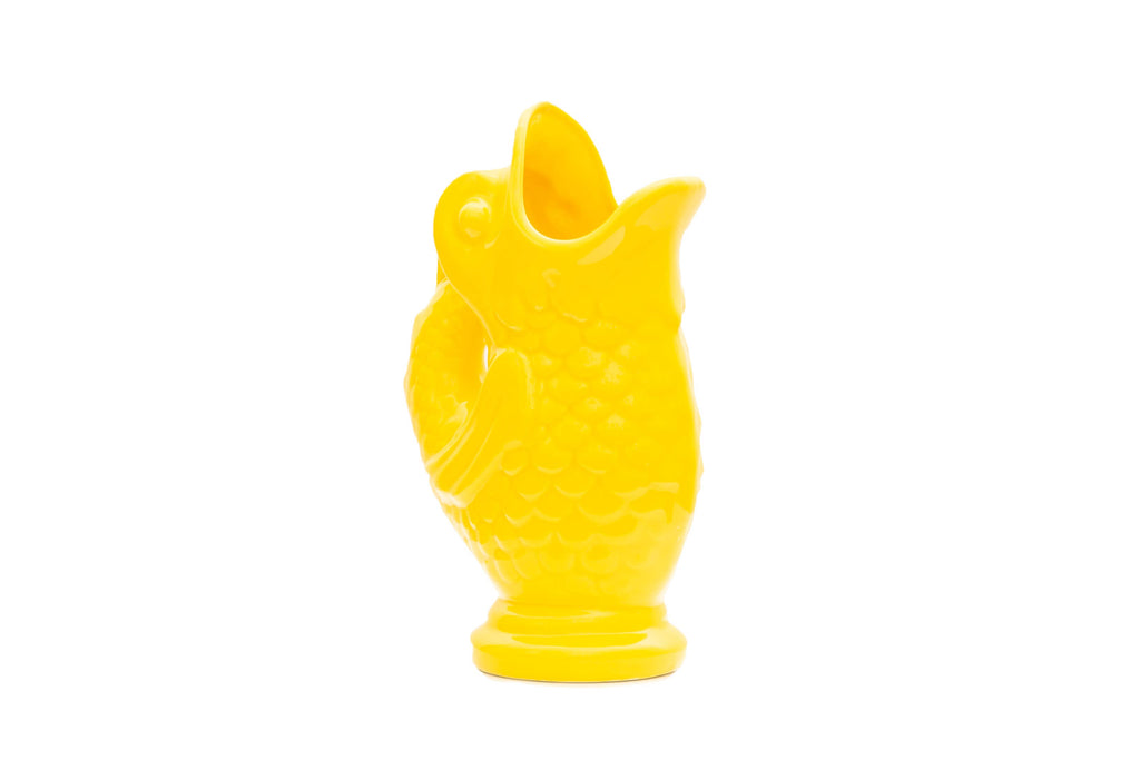Poisson en céramique jaune