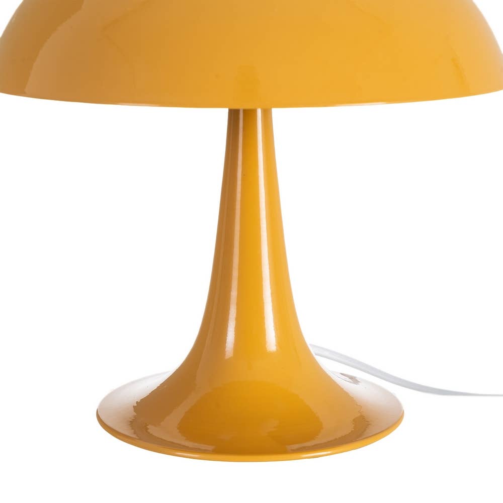 Lampe de table en métal vintage Palmer 28 cm (jaune)
