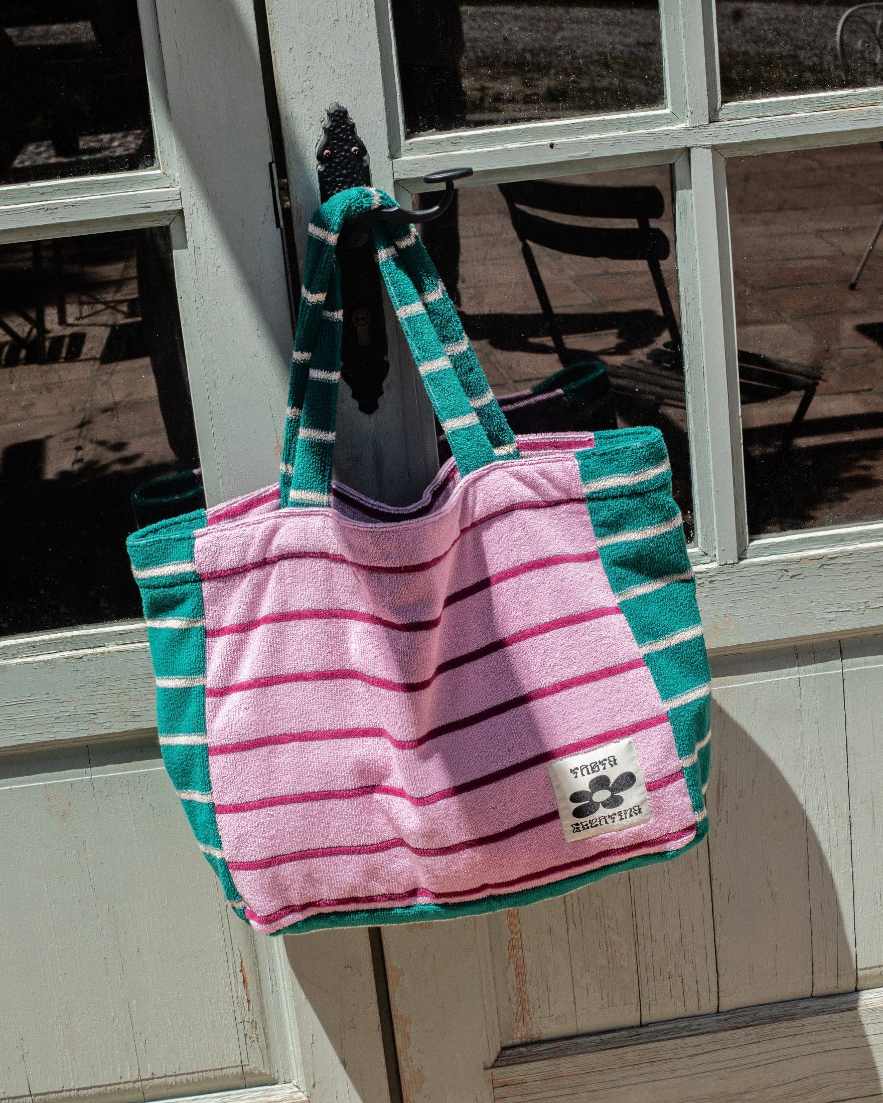 Sac de plage — Rose / Sarcelle