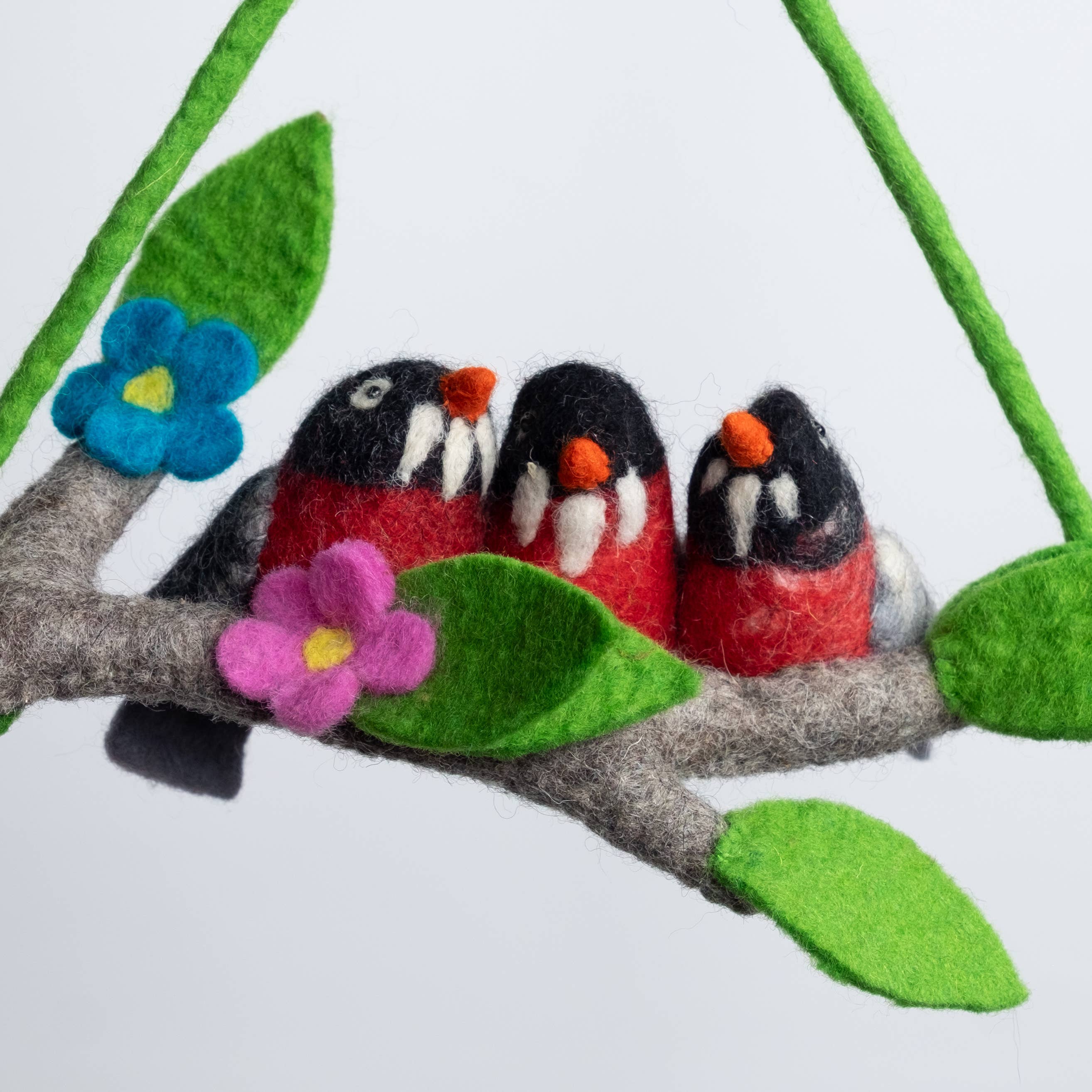 Mobile pour bébé - Décoration de chambre d'enfant - Rouge-gorge