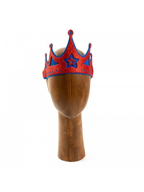 Couronne en feutre pour roi/reine - ST656: 5. Bleu-rouge