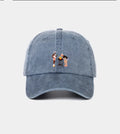 Casquette Brodée - Barbecue des vacances: Bleu Vintage