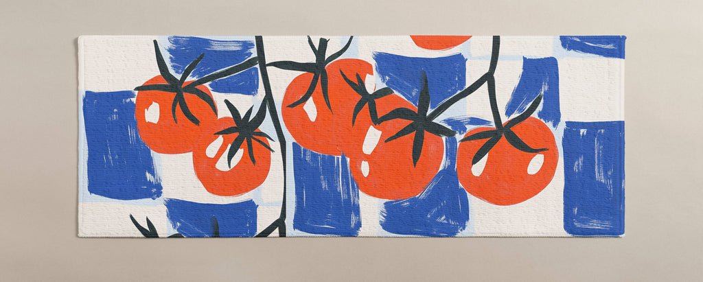 Tapis de cuisine motif tomates