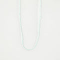 Ka'anapali — collier perlé en verre dépoli, ras-du-cou réglable: Bleu Clair