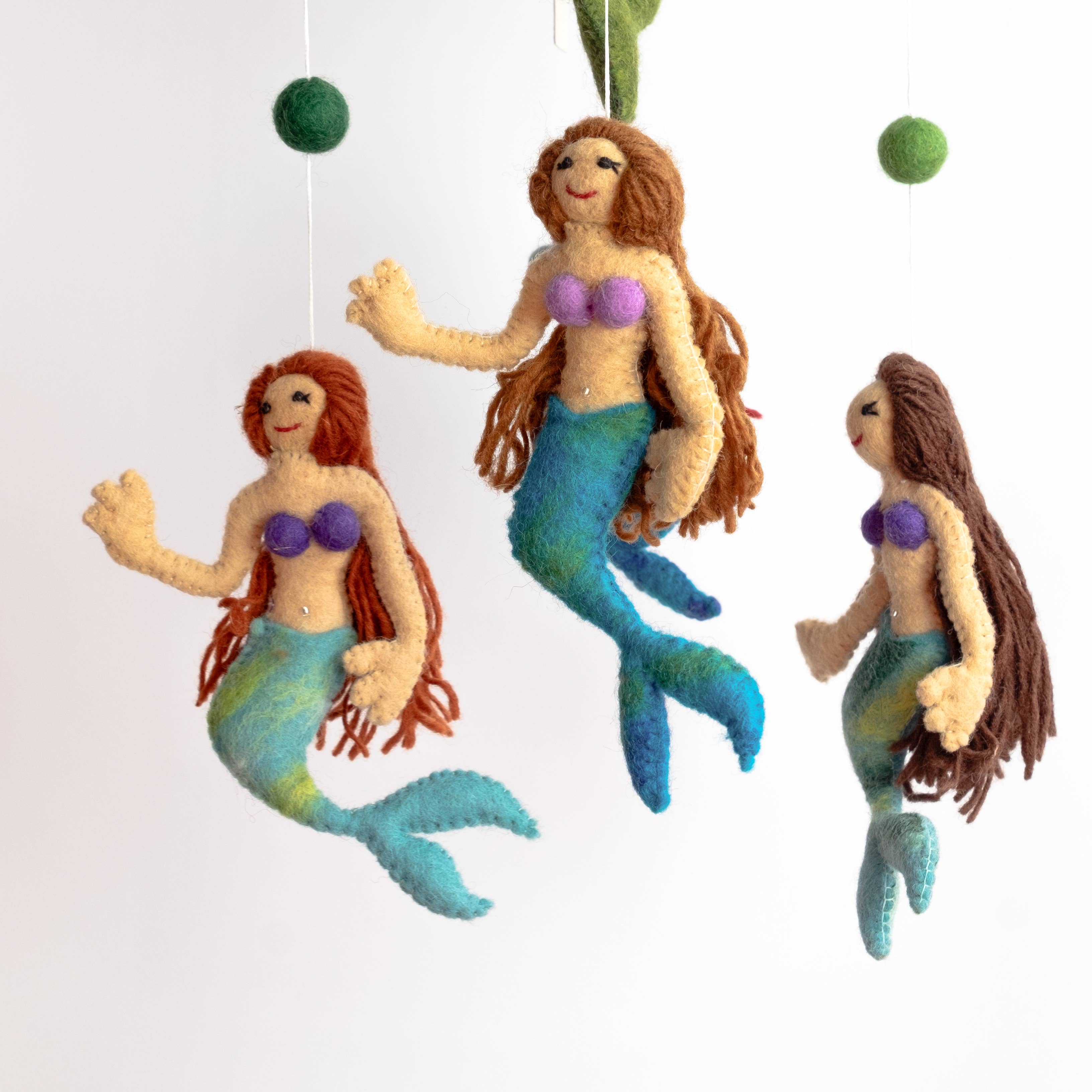 Mobile pour bébé - Décor de chambre côtier - Sirène sous la mer