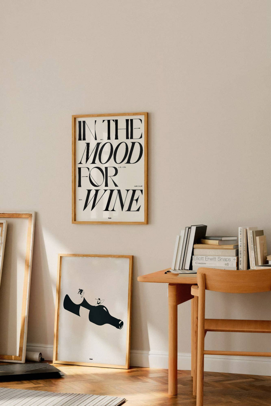 Affiche | In the mood for wine | Poster typographique: L - 30x40cm