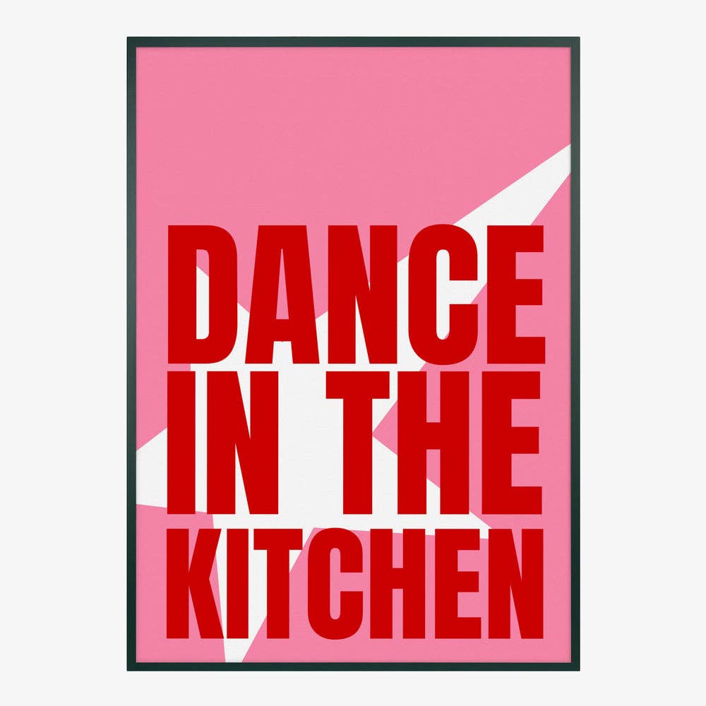 Impression d'art « Danse dans la cuisine » - Affiche pop graphique: Pas de cadre / 30 x 40 cm