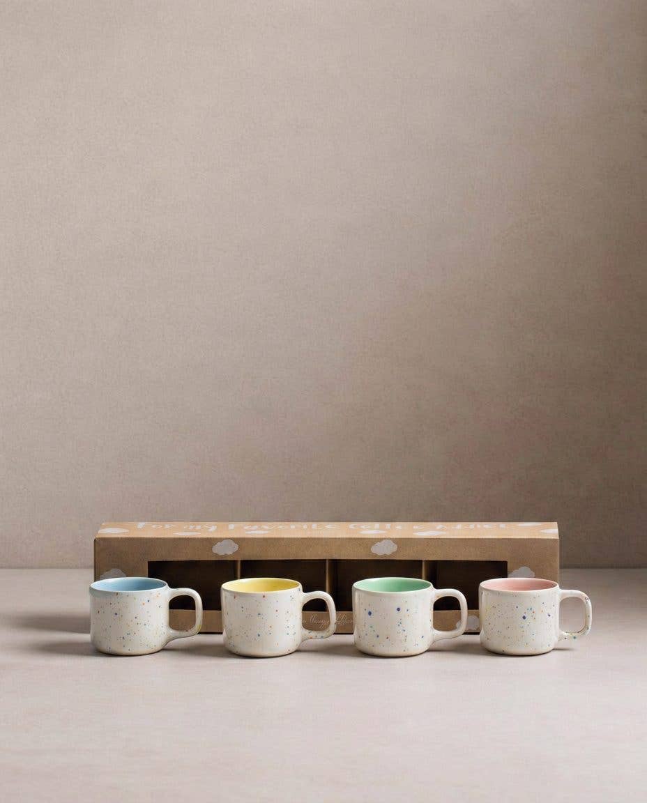 Set de 4 tasses Espresso Breeze Party 60 ml, assortiment de couleurs