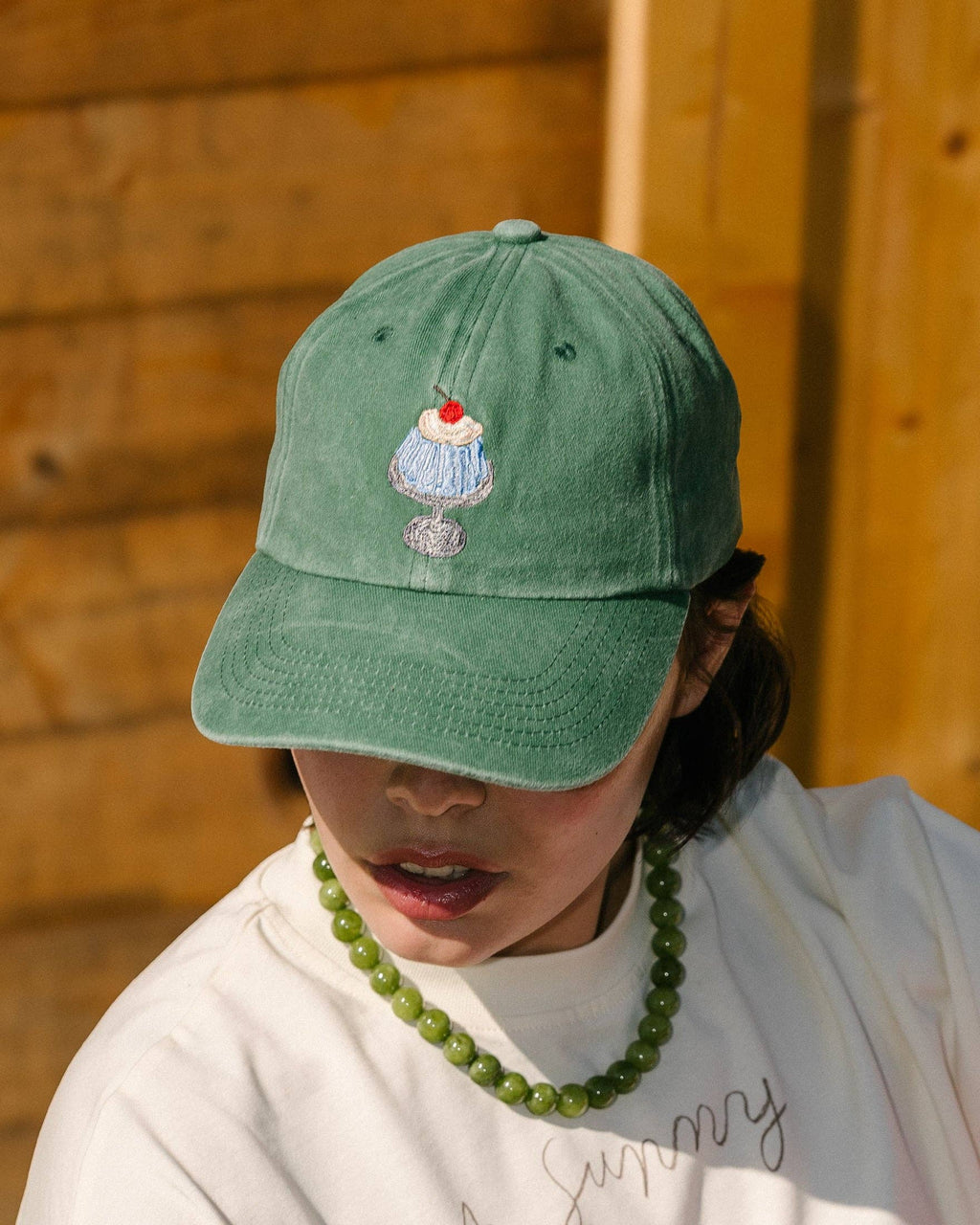 Casquette Cerise sur le gâteau: Washed Green
