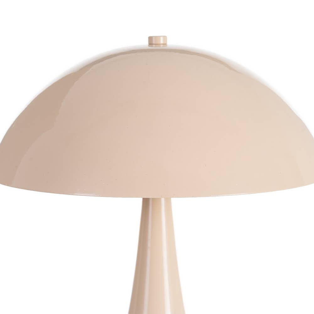Lampe de table en métal vintage Palmer 28 cm (beige)