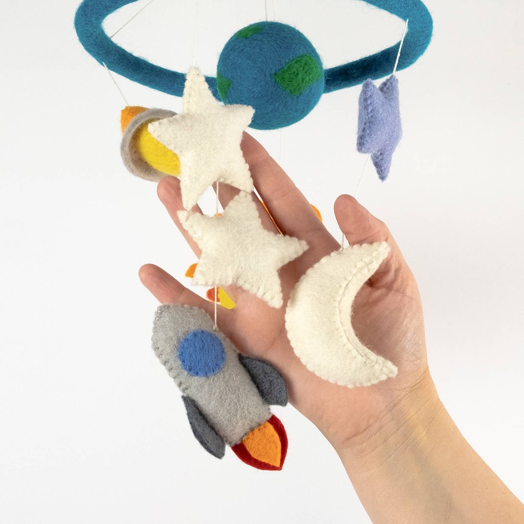 Mobile pour bébé - Décoration de chambre - Planètes et espace
