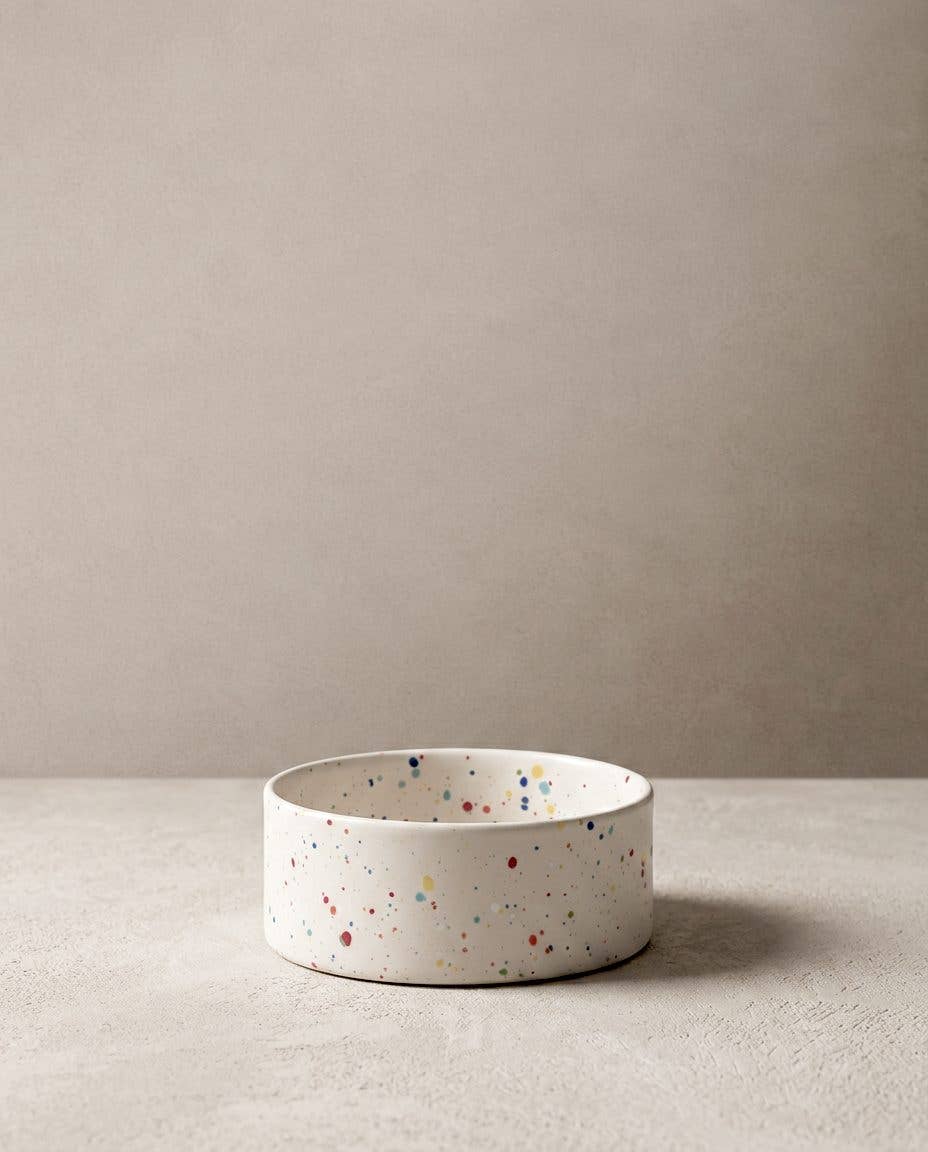 Nouveau lot de 2 gamelles pour animaux de fête 14 cm blanc