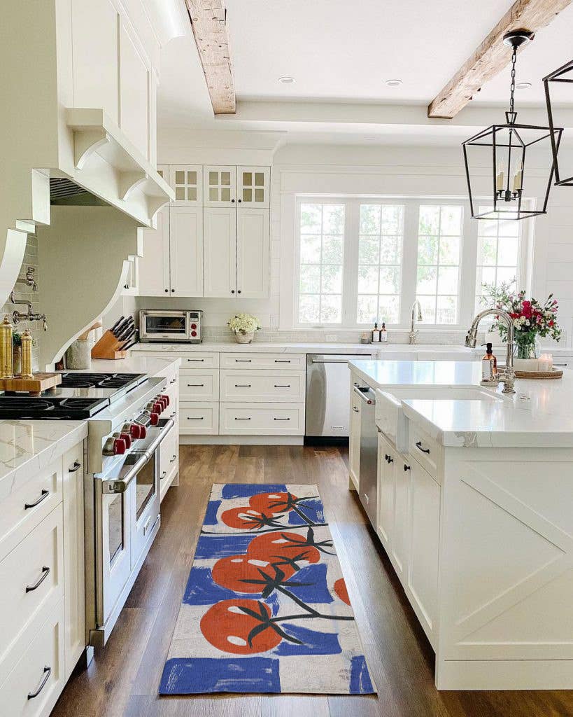 Tapis de cuisine motif tomates