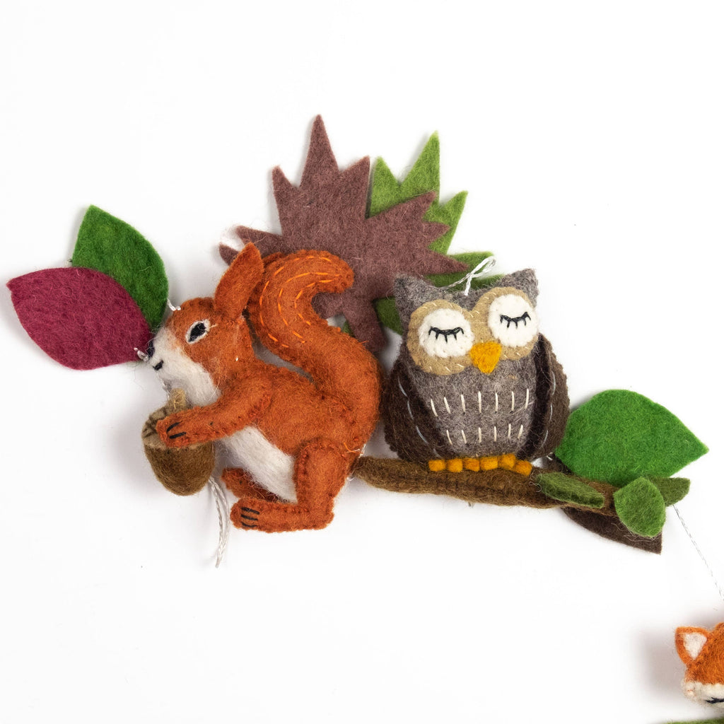 Guirlande - Décoration murale - Animaux de la forêt