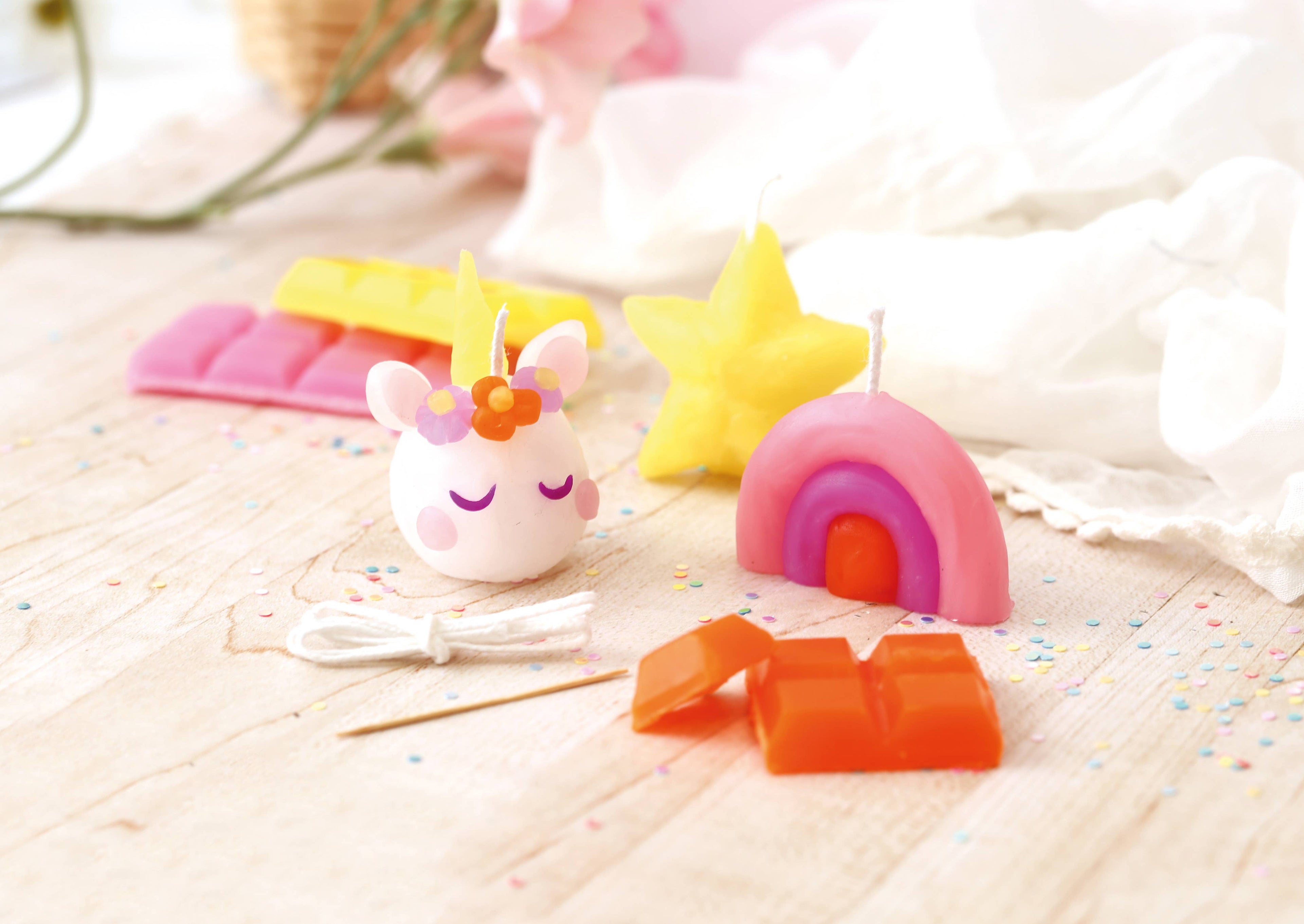 KIT BOUGIE A MODELER LICORNE