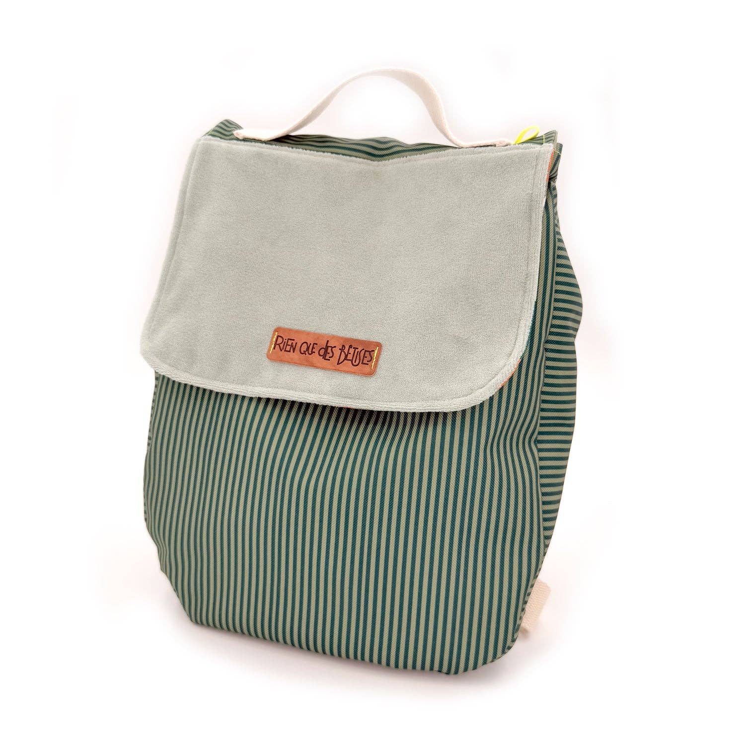 Sac à dos école vert - made in France