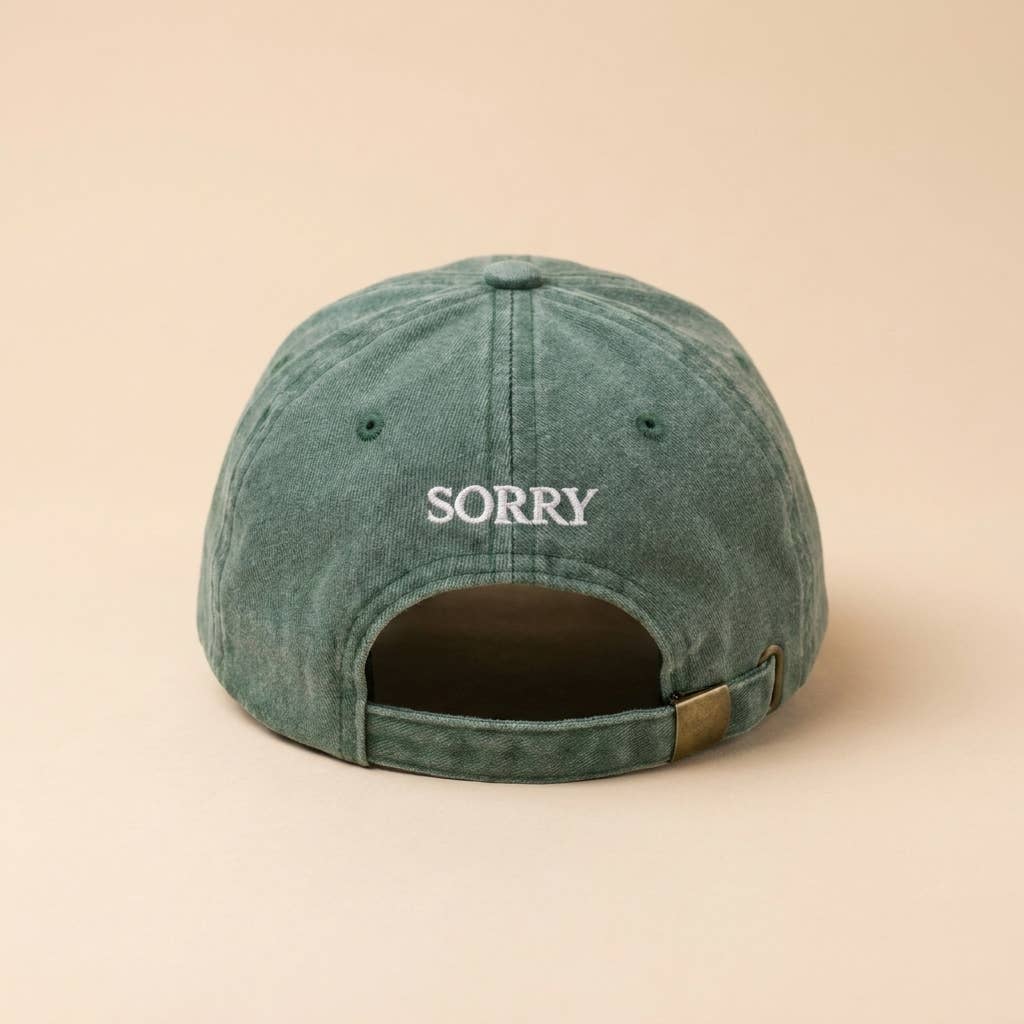 Casquette brodée bordeaux « Je ne travaille pas ici, désolé »: Burgundy