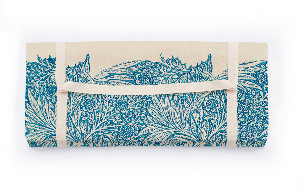 Nappe de pique-nique 170x140 verso imperméable Feuilles Bleues