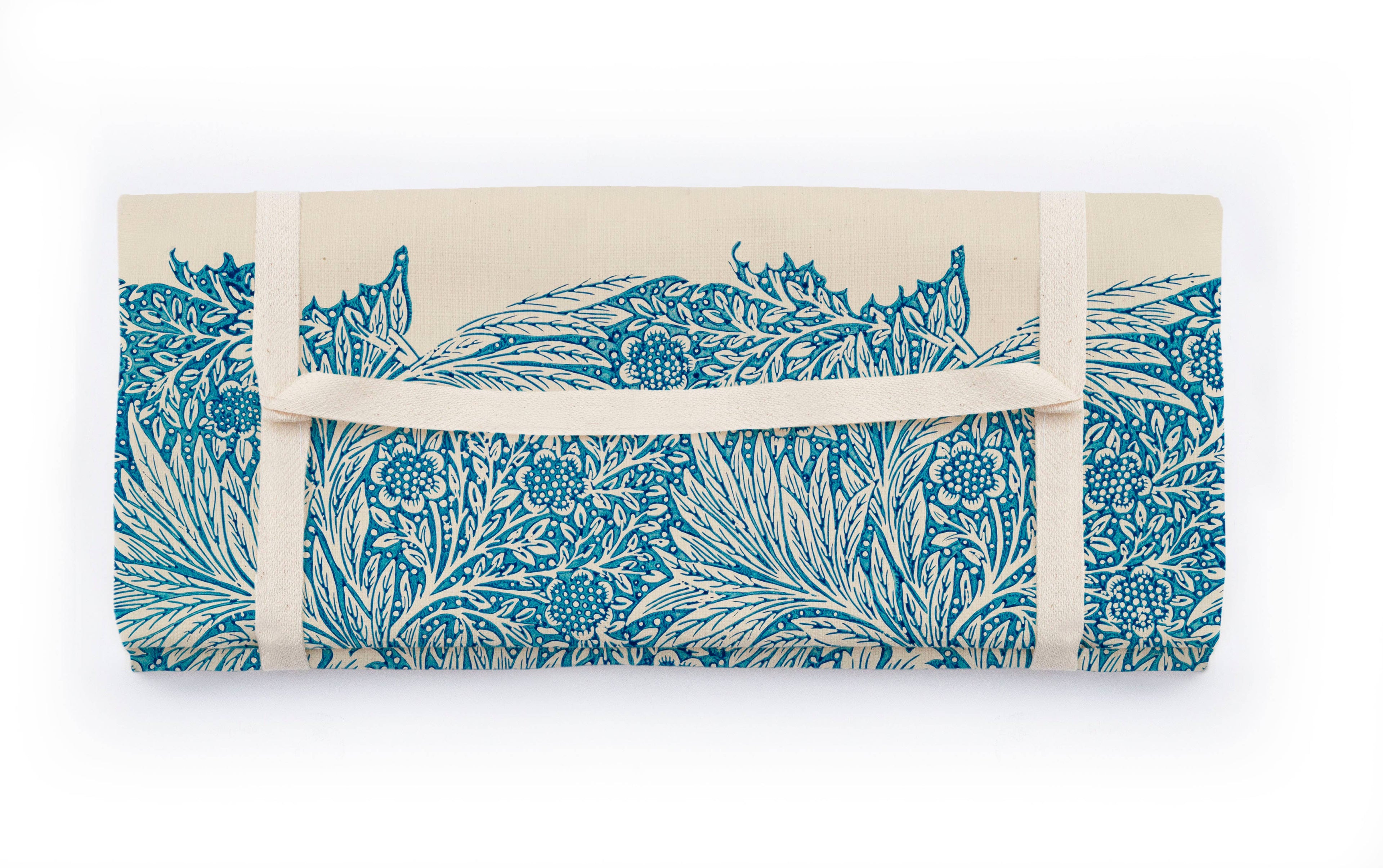 Nappe de pique-nique 170x140 verso imperméable Feuilles Bleues