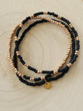 Ensemble de bracelets Miyuki noirs