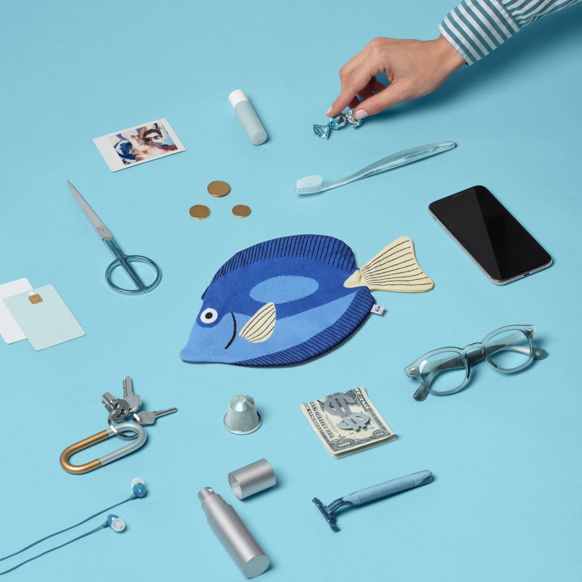 Trousse « Surgeon » en coton 100 % inspirée du poisson chirurgien de Bali