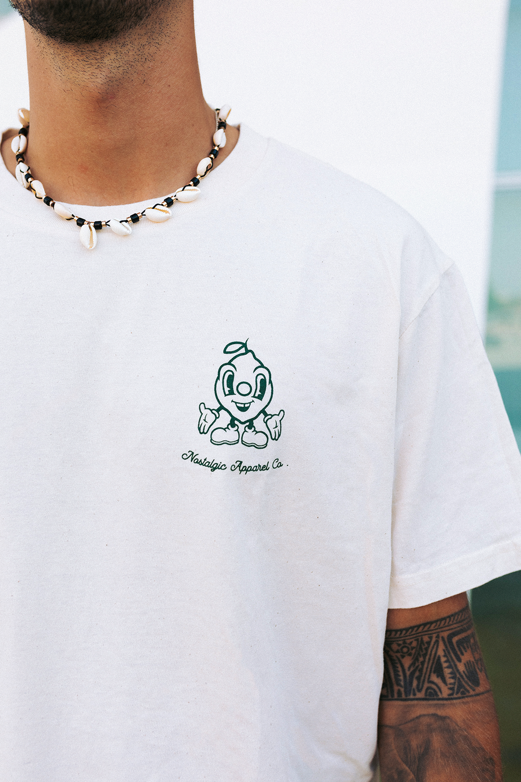 T-shirt naturel unisexe "Easy Peasy" : S / Oversize