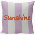 Coussin d'extérieur en polyester Sunshine Lilas