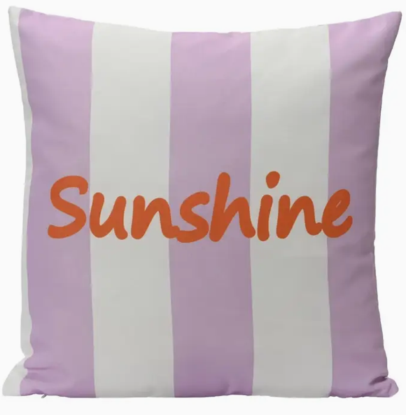 Coussin d'extérieur en polyester Sunshine Lilas