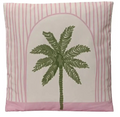 Coussin d'extérieur en polyester Palmtree rose