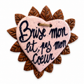 Ex-voto cœur en céramique artisanale – fait main dans le Jura