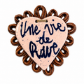 Ex-voto cœur en céramique artisanale – fait main dans le Jura