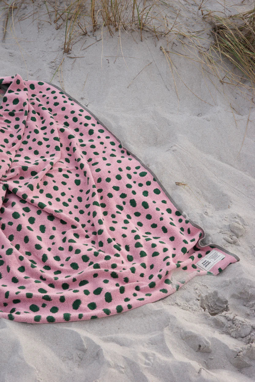 Serviette de bain à poids - Rose & Vert