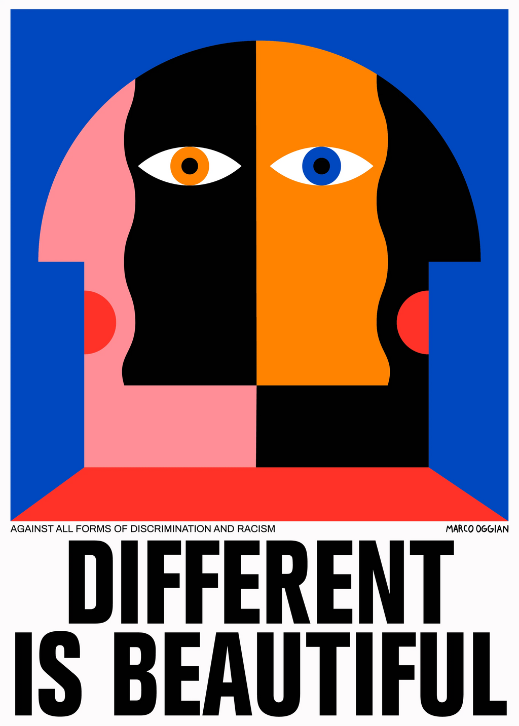 Brutto affiche different is beautiful 50x70