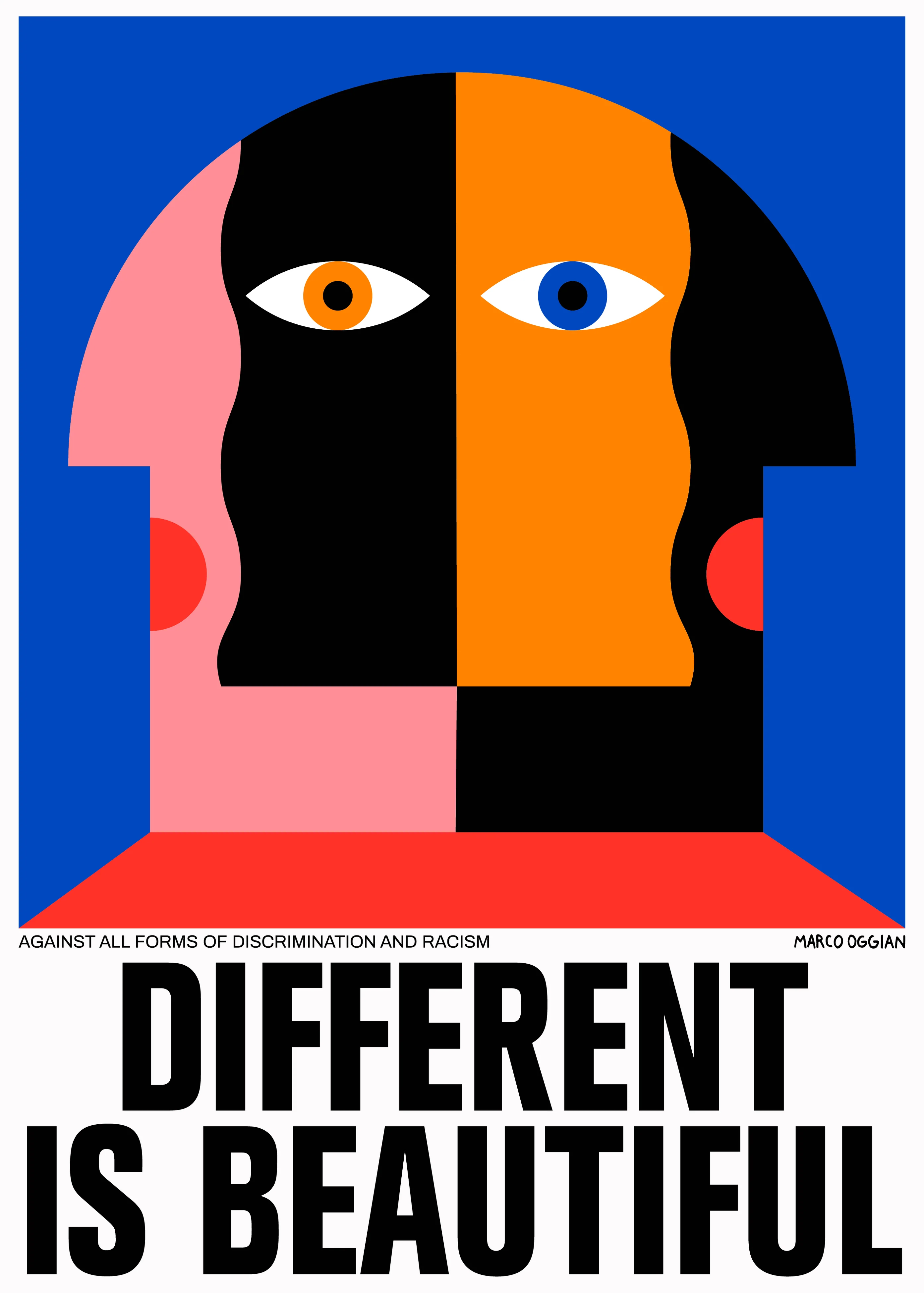 Brutto affiche different is beautiful 50x70