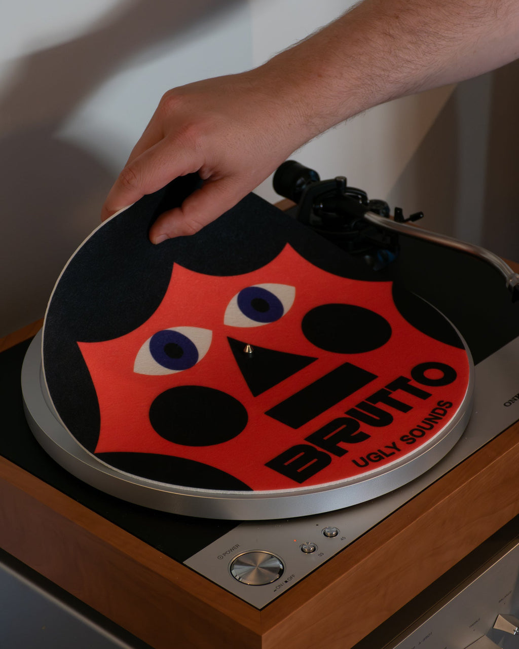 Tapis de tourne disque Rouge 32cm