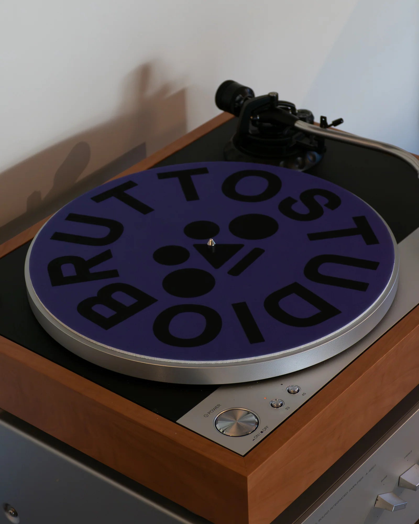 Tapis de tourne disque Bleu 32cm