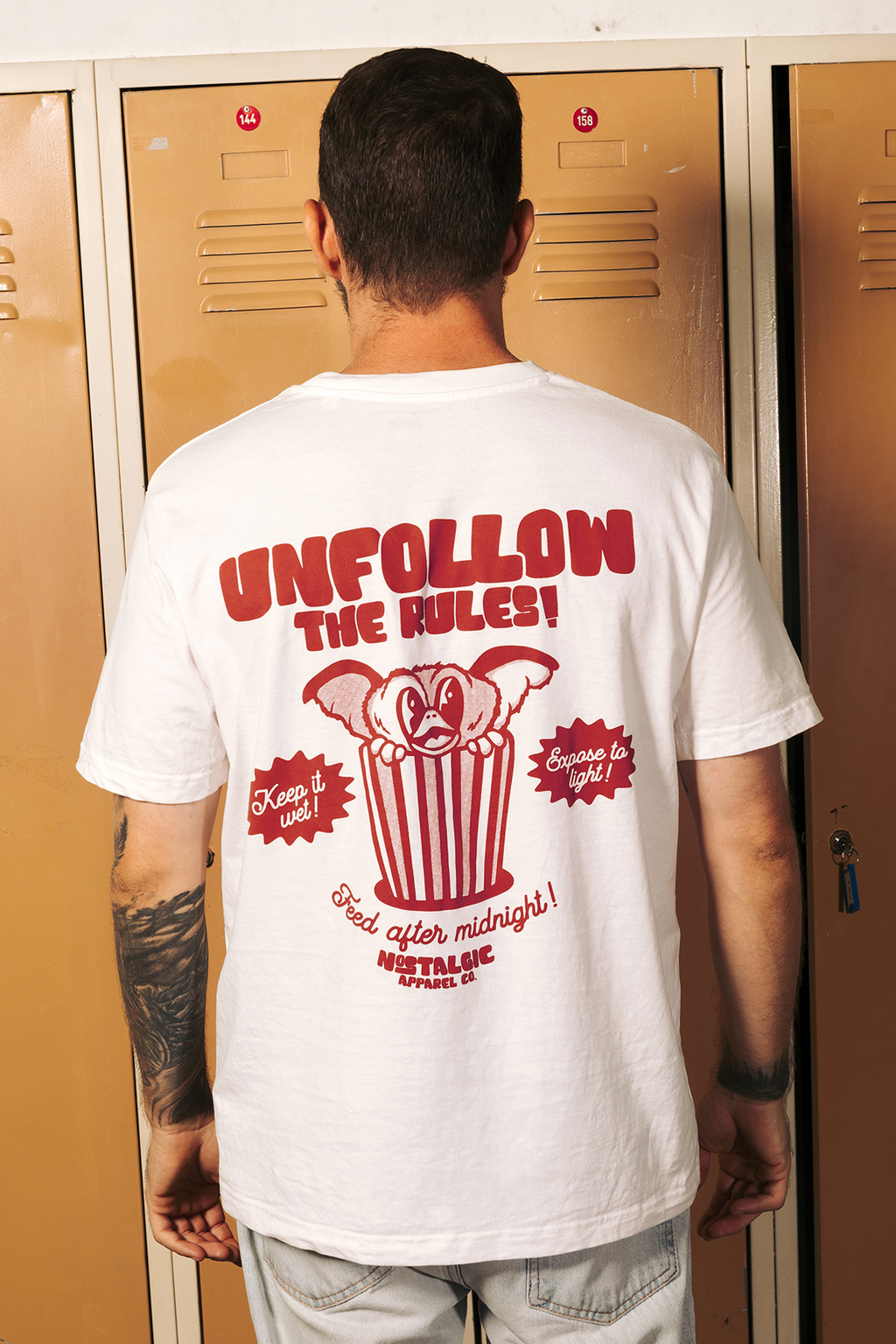 T-shirt unisexe blanc cassé « Unfollow the rules » | S / Oversize