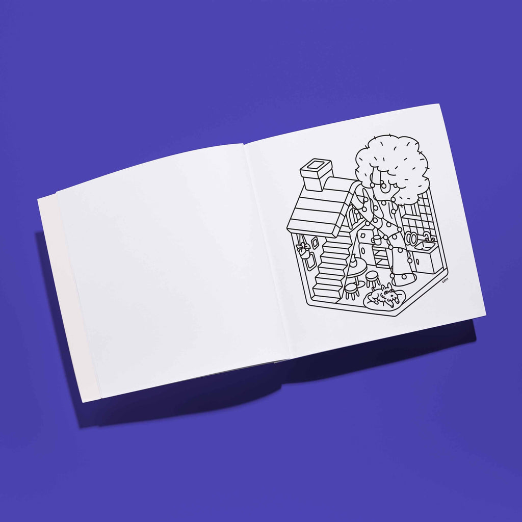 COZY ART COLORING BOOK - TINY HOUSE