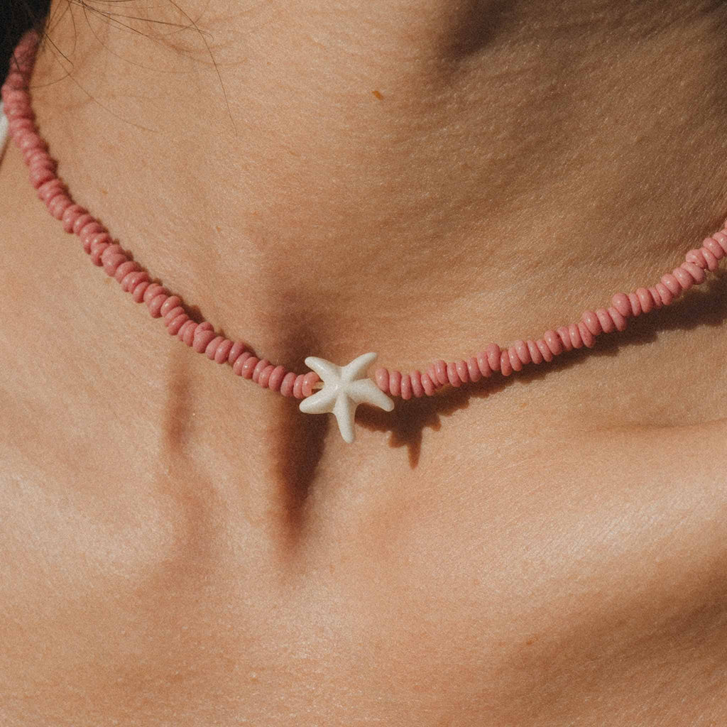 Collier Étoile de Récif avec Perles: Green