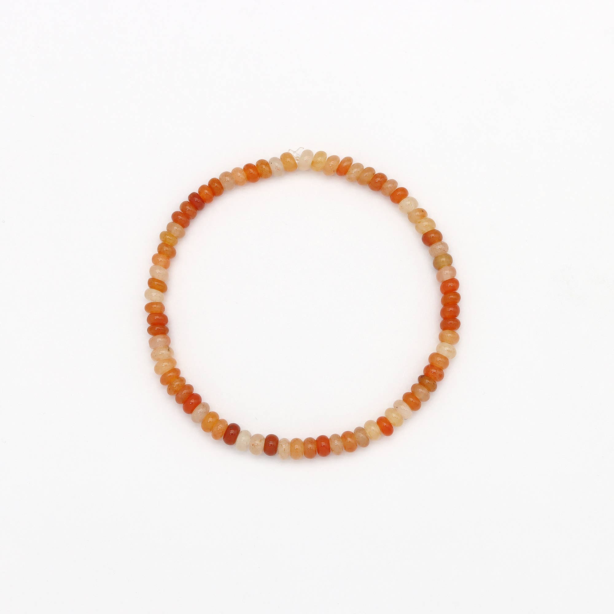Bracelet élastiqué Pohaku en pierres précieuses: Agalmatolite