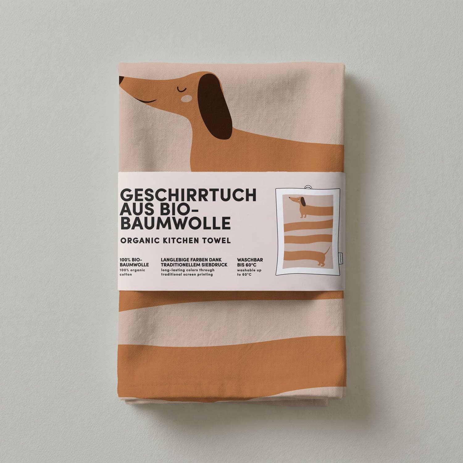 Torchon Teckel - Coton bio