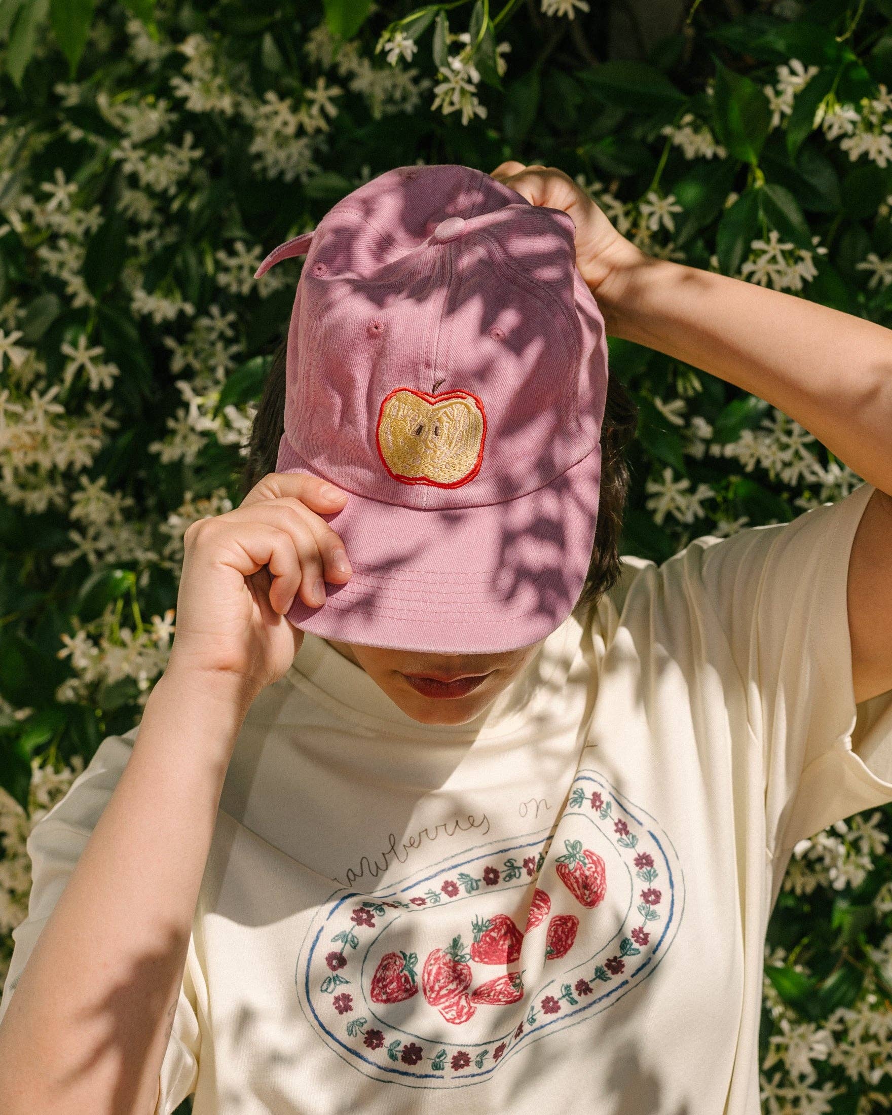Casquette tranche de pomme: Washed Pink