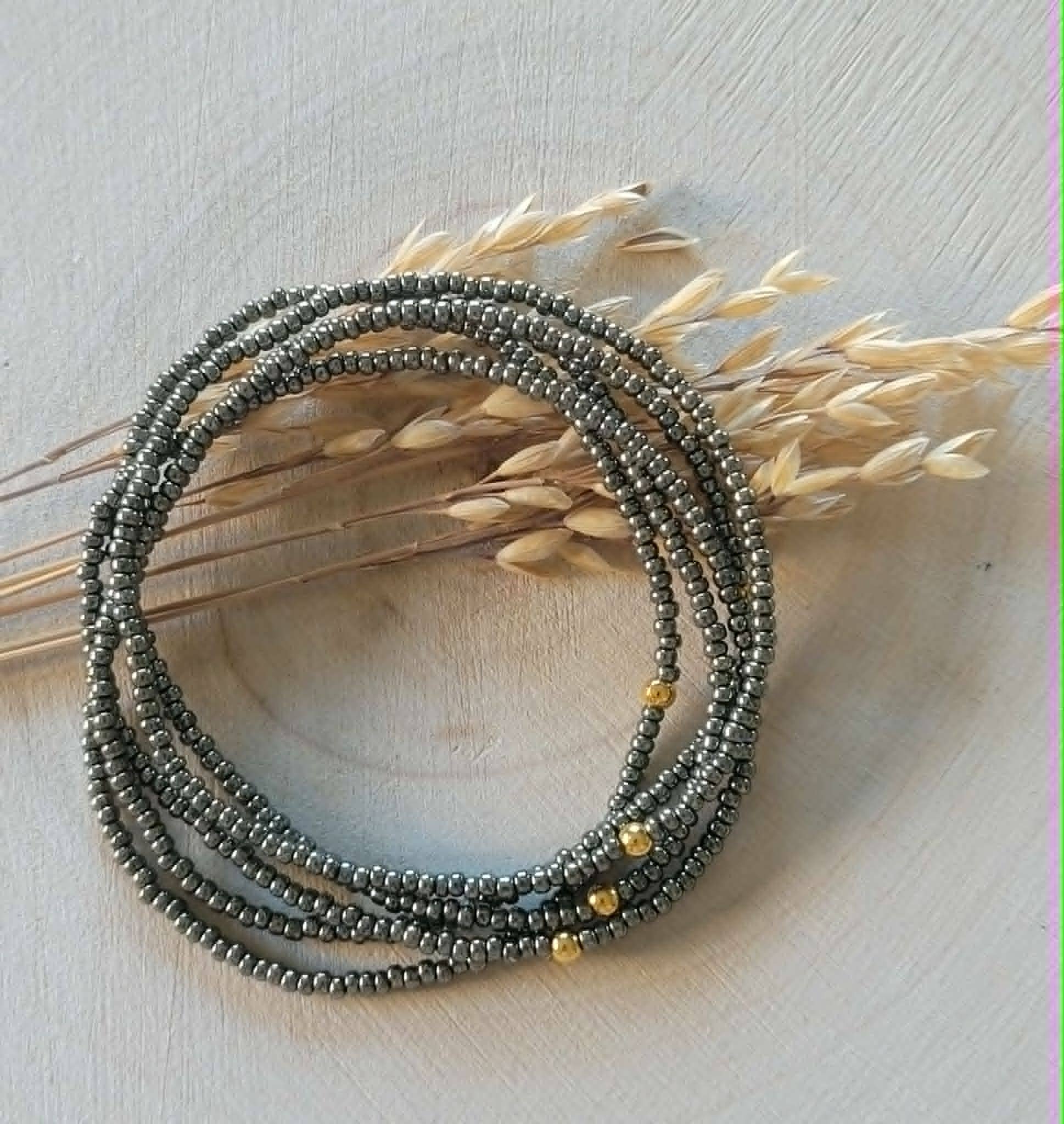 Ensemble de bracelets Miyuki Steel Green