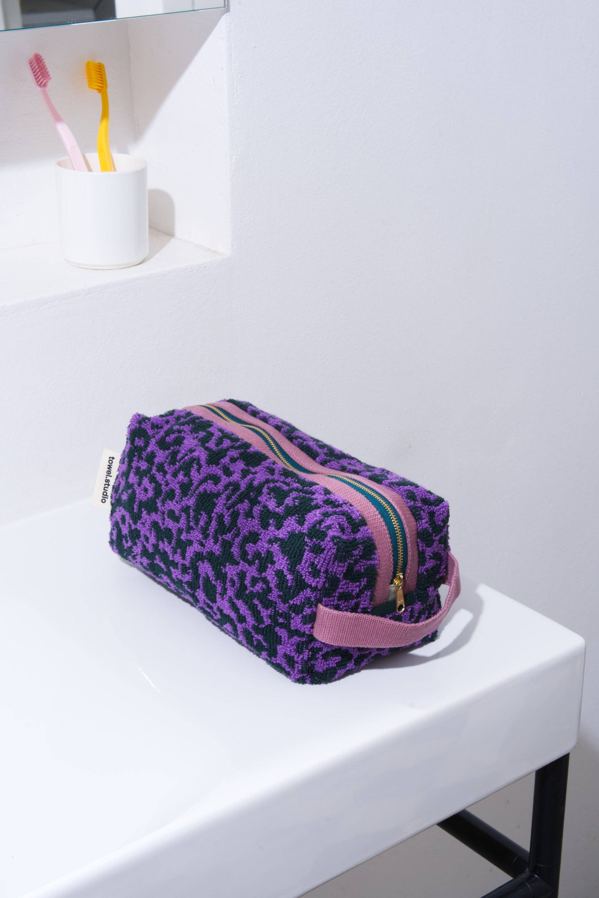 Trousse de toilette camouflage bruyant | Violet | Grand