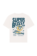 T-shirt unisexe blanc cassé « Super Bussy Club »  | M / Oversize