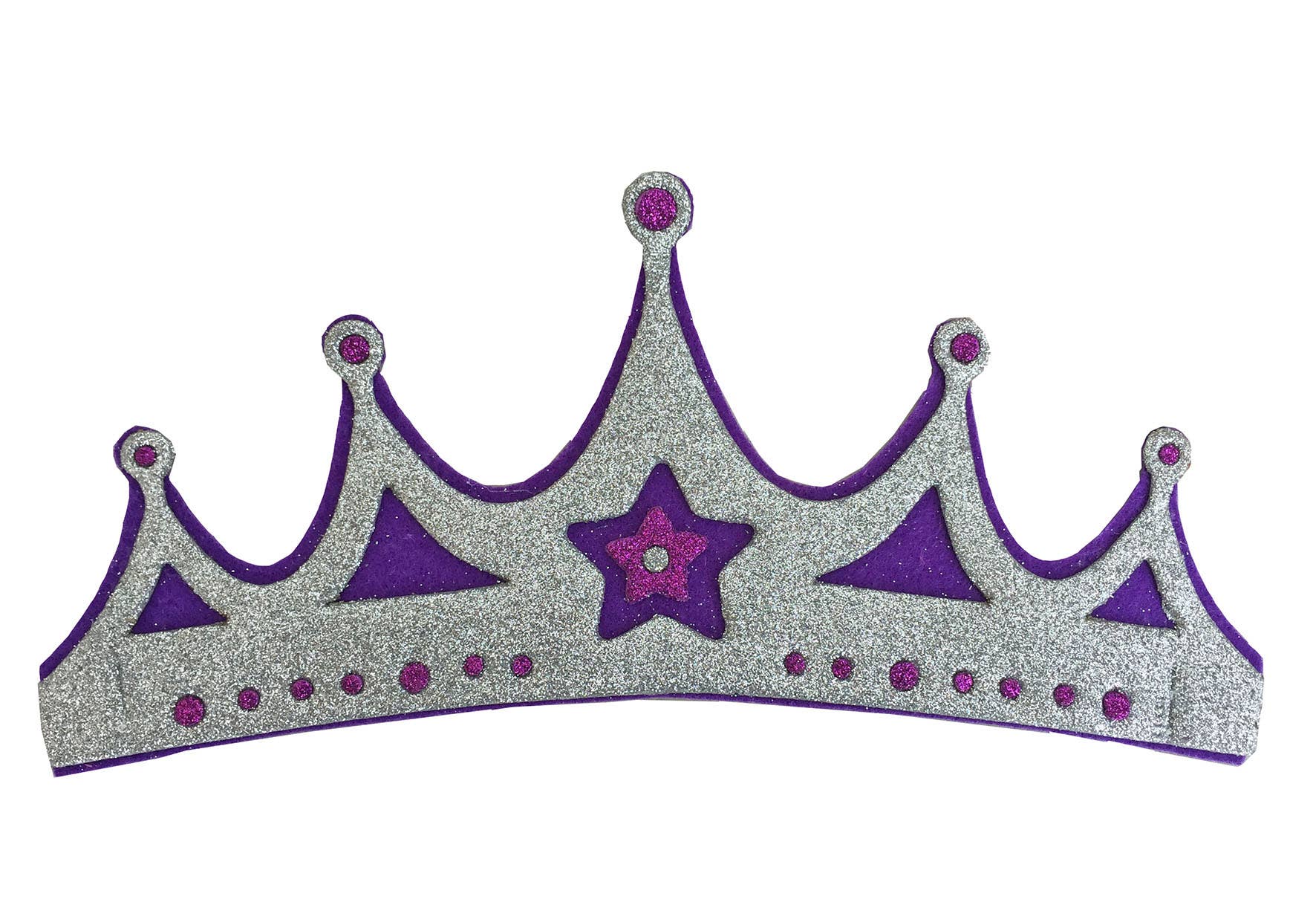 Couronne en feutre pour roi/reine - ST656: 2. Rose-violet