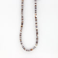 Collier perlé naturel Pakui, ras-de-cou surf pour hommes: Marron Clair