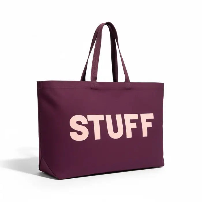 Sac Jumbo STUFF - Bordeaux/Corail