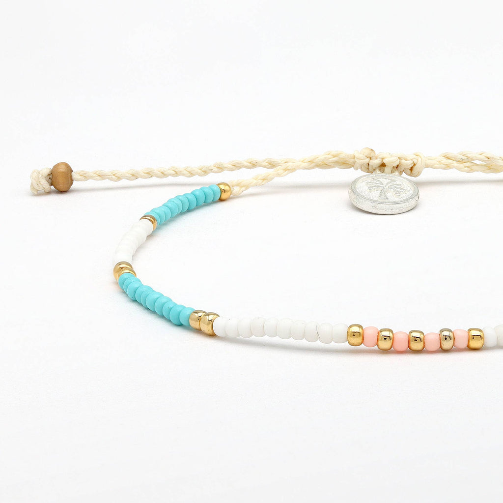 Gembira Bracelet surf perlé, bijou empilable et réglable